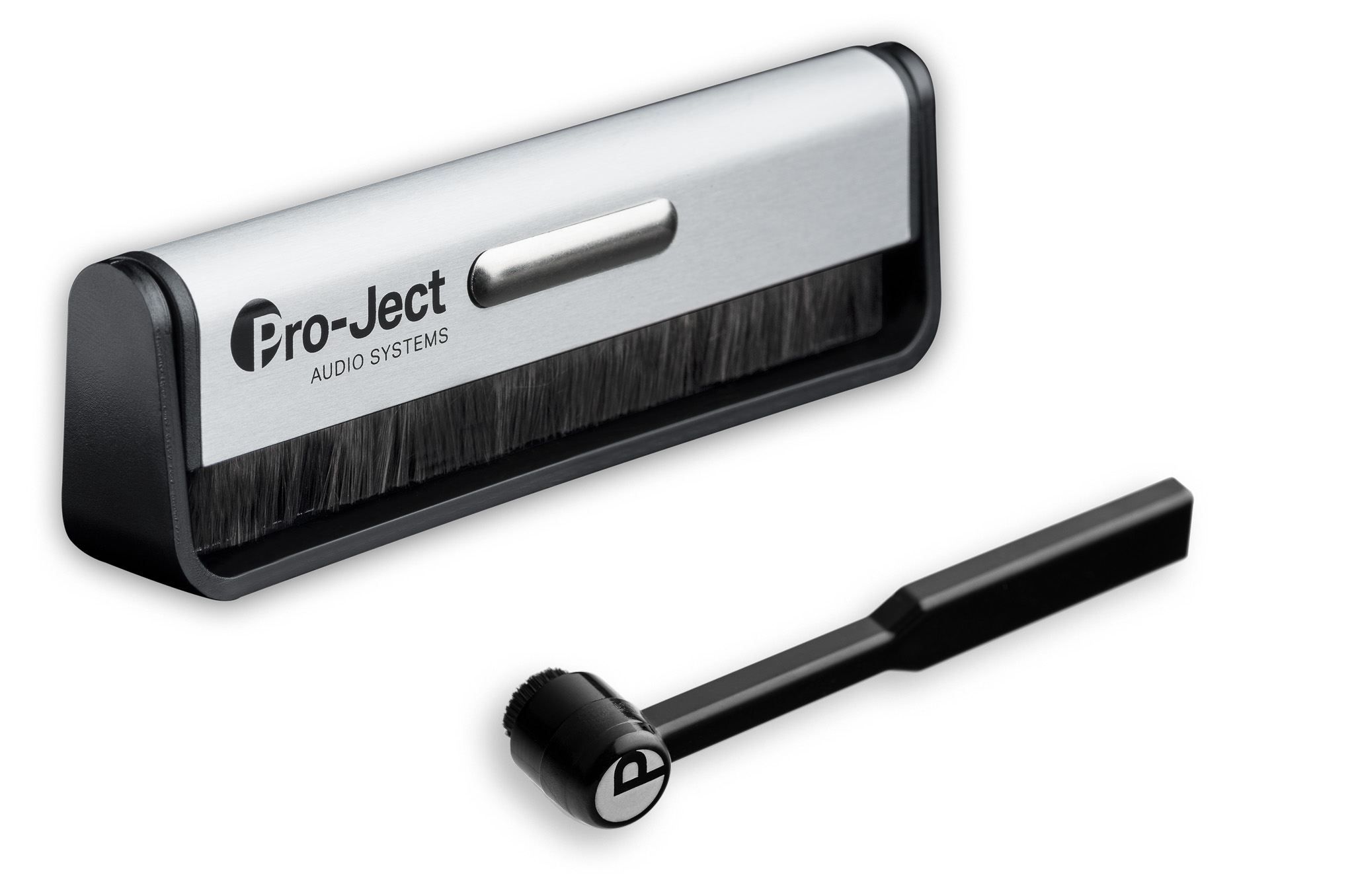 Pro-Ject Cleaning Set Basic sis. Brush It levyharjan sekä Clean It neulaharjan