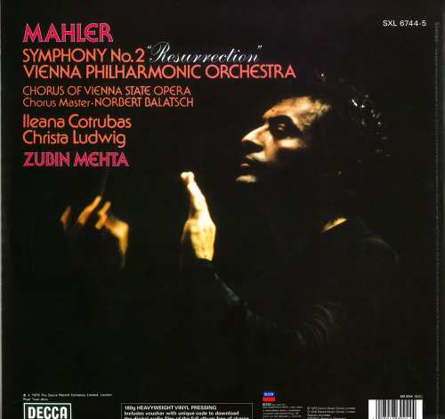 Vinyyli LP; Mahler - Symphony No.2, 2 LP