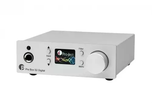 Pro-Ject Pre Box S2 Digital Edition 2023 DAC-esivahvistin Digital Micro DAC-esivahvistin MQA ja DSD tuella, kuulokelähtö, 3 digituloa